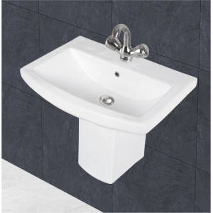 JUNIFER HALF WASH BASIN PEDESTAL SET 